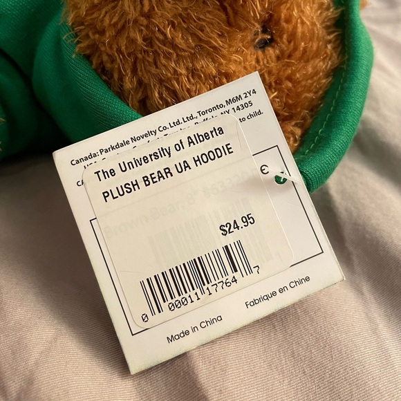 University of Alberta Plush Teddy Bear - Picture 4 of 4